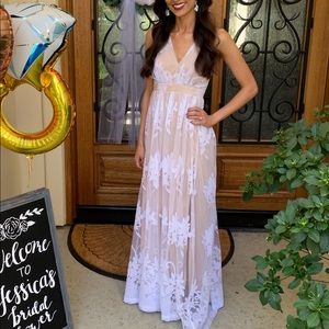 Tobi Analise White Lace Maxi Dress 👰🏻✨